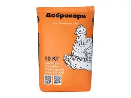 Комбікорм універсальний ДОБРОКОРМ 10кг з 9-48 тиждень /крупа Фініш НК-2