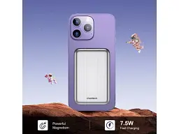 Зовнішній акумулятор (Power Bank) Choetech B655 MagSafe 5000 mAh Silver (6932112104779) - мініатюра 8