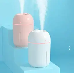 Зволожувач повітря + нічник humidifier colorful 330ml білий - мініатюра 5