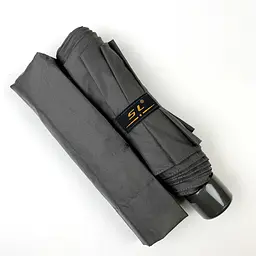 Жіноча складана парасолька механічна S&L 97 см сіра - мініатюра 4