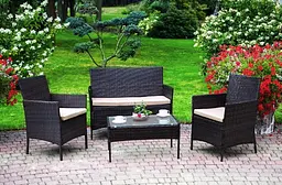 Садові меблі Chomik GARDEN LINE RAVELLO коричнево-кремові - мініатюра 4