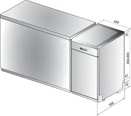 Посудомийна машина Whirlpool WSFO3O23PF (6715349) - мініатюра 3