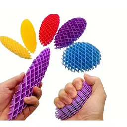 Іграшка-антистрес A-Toys Fidget Worm фіолетова - мініатюра 3