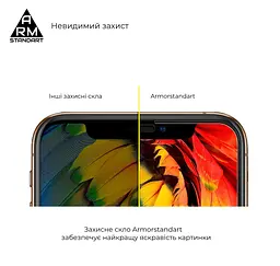 Захисне скло для TECNO Pova (LD7), Full Glue, 2.5D, на весь екран, глянцеве, загартоване 9H, повне проклеювання по всій поверхні, з чорною рамкою, протиударне, ArmorStandart (ARM58472) - мініатюра 4