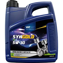 Моторна олива VATOIL SynGold FE-F 5W-30 4л (50779)