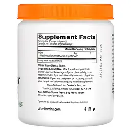 Метилсульфонілметан Doctor's Best MSM Powder with OptiMSM, 250 грам - мініатюра 2