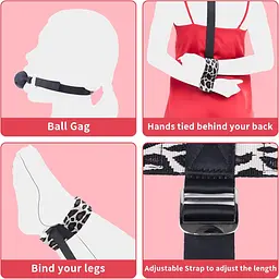 БДСМ-набір LOCKINK YEAHWOW Armbinder Restraint Set Black SX2843 104346 - мініатюра 4