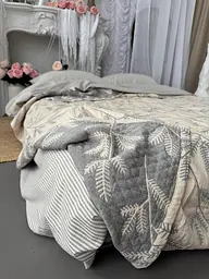 Плед-покривало COLORFUL HOME Forest муслінове кремове 210х250 см - мініатюра 9