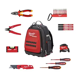 Набір ручного інструмента електрика PACKOUT MILWAUKEE, (23шт) в рюкзаці
