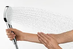 Ручний душ Hansgrohe Crometta 100 Vario Green EcoSmart 6л/хв білий/хром 26336400, Хром - мініатюра 2