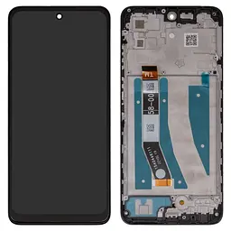 Дисплей Motorola Moto G32, чорний, з рамкою, .