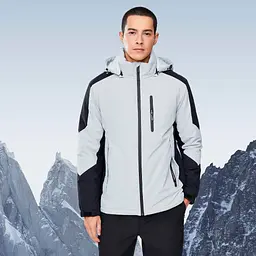 Термокуртка Ninetygo 3M Waterproof/warm Light Gray/Black L (6941413230841) [120954] - мініатюра 2
