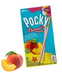 Японські палички Pocky Summer Paradise зі смаком персика лічі та бузини 29г - мініатюра 4