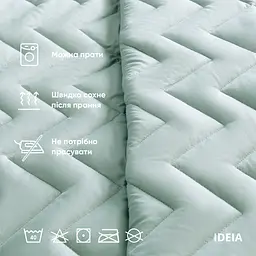 Двостороннє покривало Ideia Izzi м'ятний та сірий 240 х 220 см (8-34586 м'ята/св.сірий) - мініатюра 5