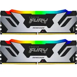Модуль памяти для компьютера DDR5 64GB (2x32GB) 6400 MHz Renegade RGB XMP Kingston Fury (ex. HyperX) (KF564C32RSAK2-64)