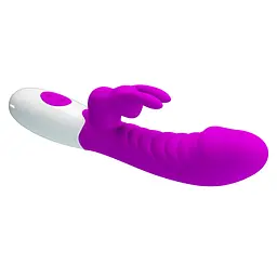 Вібратор-кролик Pretty Love Naughty Bunny, 19.8 см (фуксія) - мініатюра 3