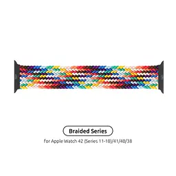 Ремінець ArmorStandart Braided Solo Loop для Apple Watch 42 (Series 11-10)/41/40/38 Pride Edition Size 2 (120 mm) (ARM64933)