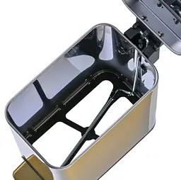 Відро для сміття Mixxus Premium Quadro-TC0105 Brushed Gold з плавним закриттям, прямокутне 5 л золотий (MI8394) - мініатюра 6