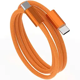 Дата кабель WIWU C101 Essen Type-C to Type-C 240W 1.5 м Orange - мініатюра 4