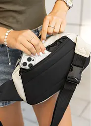 Сумка через плече жіноча бананка Sambag Flex сіра 30 × 17 × 10 см (85351030) - мініатюра 6
