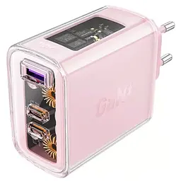 Зарядний пристрій Acefast 3xUSB 65W (2xUSB-C+USB-A) Gan A45 Fast Charger Cherry blossom (6974316282082) - мініатюра 8