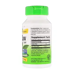 Трави Nature's Way Котячий кіготь, Cat's Claw Bark, 485 мг, 100 капсул (NWY-11450) - мініатюра 2