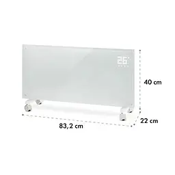Конвекторний обігрівач Klarstein Bornholm Smart WiFi 2000 Вт білий (10034390) - мініатюра 4