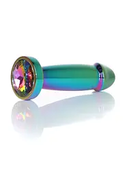 Анальна металева пробка Plug-Jewellery Multicolour Penis PLUG- Clear S Boss Series 64-00141 100350