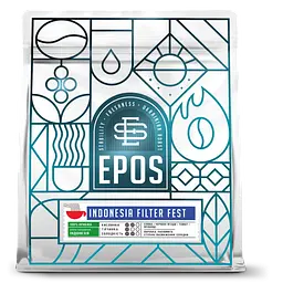 Кава в зернах EPOS INDONESIA FILTER FEST свіжообсмажена 100% арабіка 1 кг