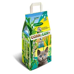 Кукурудзяний наповнювач для котів Cornelux+ «Морська свіжість», 4 кг / 7 л