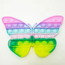 Сенсорна іграшка антистрес силіконова нескінченна пухирець поп іт UKC Pop It Fidget метелик різнокольоровий