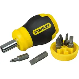 Викрутка тримач насадок Stanley HEX 1/4 Multibit Stubby 6 насадок (0-66-357)