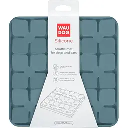 Миска-килимок для собак та котів Waudog Silicone для пошуку корму 205х205х17 мм сірий - мініатюра 3