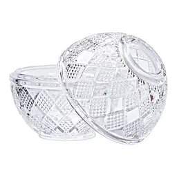 Серветниця скляна настільна 17х15 см Yiwu HP-4-110 - мініатюра 3