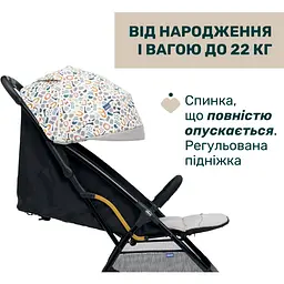 Прогулянкова коляска Chicco Glee Сіра (87068.77) - мініатюра 4