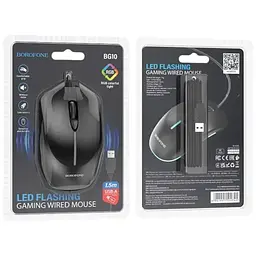Миша Borofone BG10 black - мініатюра 3