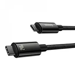 Кабель Baseus Tungsten Gold Fast Charging Data Cable Type-C to Type-C 240W 3m Black (CAWJ040201) - мініатюра 9