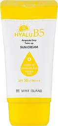 Тонізуючий сонцезахисний крем May Island Hyalu B5 Ampoule Drop Tone Up Sun Cream 70 мл - мініатюра 2