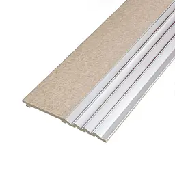 Рейка декоративна Sticker Wall PS 2900х157х11мм Бежева зі сріблом SW-00002150-