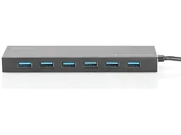 Мультипортовий адаптер Digitus Hub 7-port USB 3.0 SuperSpeed, Power Supply, Aluminum (DA-70241-1) - мініатюра 2