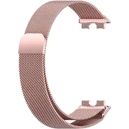 Ремінець DK CDK для Huawei Band 10 Metal Milanese Loop Magnetic (015813) (pink rose)