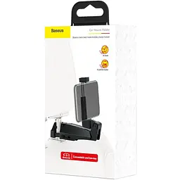 Автомобільний тримач холдер Baseus Back Seat Car Mount Holder SUHZ-A01 Black - мініатюра 5