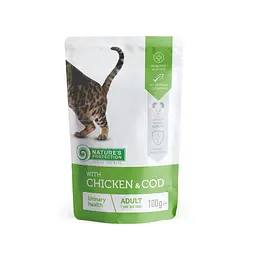 Вологий корм для котів для сечовивідної системи з куркою Nature's Protection Urinary health Chicken, 100г