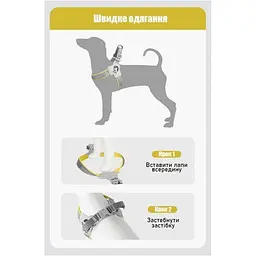 Шлея для собак Derby Duomm Pet harness FH106, L Червоний - мініатюра 7
