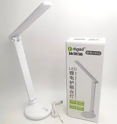 Настільна LED-лампа 40 см сенсорна світлодіодна 2,5 W акумуляторна (знімний 18650 3000 mAh) 3000–6000 K Digad 1913
