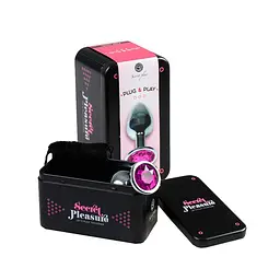 Анальна пробка Secret Play Metal Butt Plug Fuchsia M, 8,5 см (фуксія) - мініатюра 3