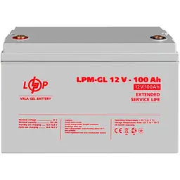Джерело безперебійного живлення [ДБЖ] LogicPower LPM-PSW-1500VA + АКБ LPM-GL 12V - 100Ah [19995] [110345] - мініатюра 7