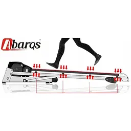 Бігова доріжка Abarqs BZ-425M Black + масажер - мініатюра 9
