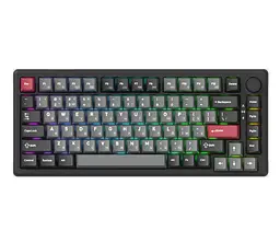 Механічна ігрова клавіатура GamePro MK-266-BK Asgard Yord Keychron Super Red Switch Bluetooth 5.2/2.4 ГГц/USB Black