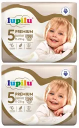 Підгузники Lupilu Premium Junior Розмір 5, Вага 11-23 кг, 78 шт